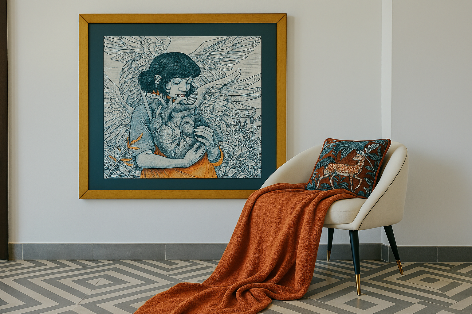 Modern villa with infinity pool